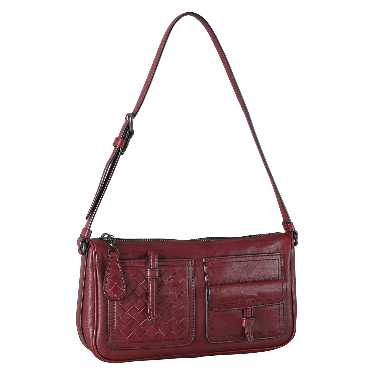 BOTTEGA VENETA(USED)보테가베네타 멀티 포켓 레더 숄더백